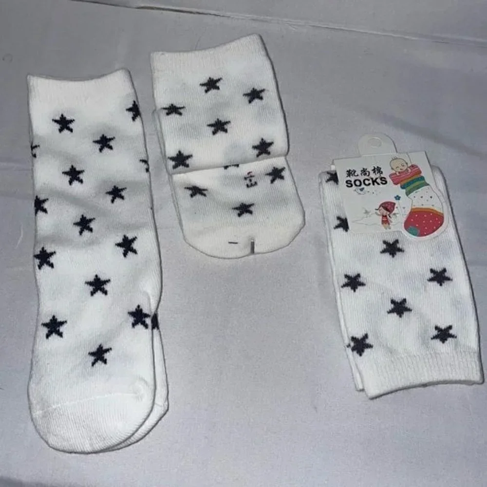 Socks Star Print Toddler Knee High Stars All Over Print Casual High Sock Pull on